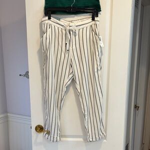 NWT Old Navy White and Black Striped Pants